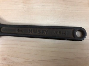 Husky 8 in Adjustable Wrench 65544 Vintage Tool 200mm Black Oxide ? - Picture 1 of 8