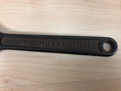Husky 8 in Adjustable Wrench 65544 Vintage Tool 200mm Black Oxide ? - Image 1 of 4