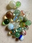Lot of 18 vintage marbles