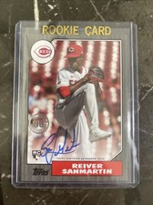 2022 Update 1987 Baseball Auto Black #87BA-RS Reiver Sanmartin #/199 Reds