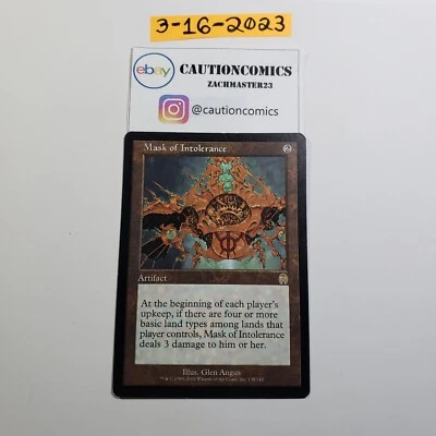 Mask of Intolerance (138) Apocalypse (Box7) Magic the Gathering MTG - Image 1 of 2