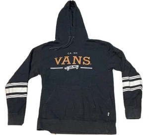 Vans Off the Wall Sudadera con Capucha Suéter Hombre Pequeño California Nueva York Manga Larga Gris - Imagen 1 de 8