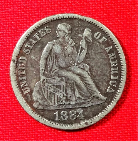 1884-P Silver Liberty Seated Dime Cover
