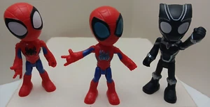 Rare Variant 4''Spidey, Spidey and Black Panther Spidey and His Amazing Friends - Picture 1 of 9