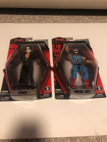 2010 TNA Impact Jakks Sting & shark BOY Deluxe Wrestling Figure Series 3 WWF Cover
