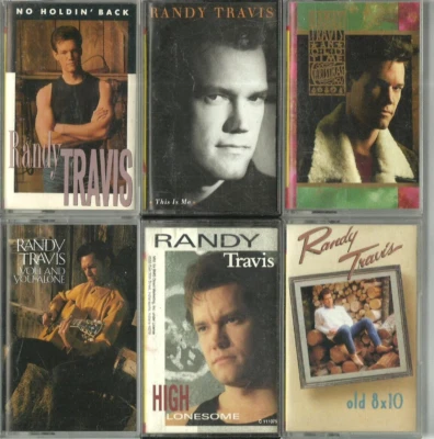 6) Randy Travis cassettes (Cassette Lot) VG-VG+ COND. - Image 1 of 4
