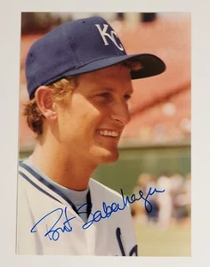 BRET SABERHAGEN Signed 3.5x5 Photo Kansas City Royals Autographed Photo - Picture 1 of 1