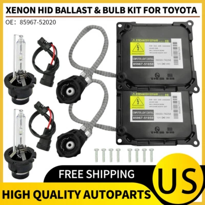 2X Xenon HID Headlight Ballast Control Module & Bulb For 06-11 Lexus GS300 GS350 - Image 1 of 4