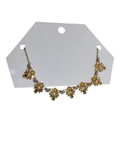 Forever 21 Ringstones Gold Tone Necklace New - Picture 1 of 11