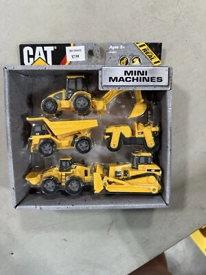 CAT Mini Machines Toy Set - Pack of 4 D32 - Image 1 of 2