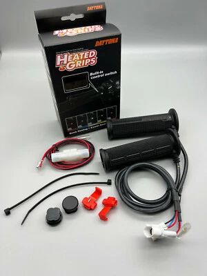 Daytona Heizgriffe Griffheizung 4-stufig 22,2mm 7/8 Heated Grips Motorrad TIPP - Bild 1 von 4