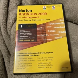 Norton Antivirus 2009 With Antispyware - Picture 1 of 5