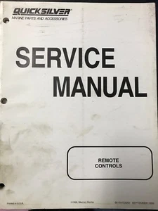 Mercury Marine Service Manual for Remote Controls 90-814705R2 - Picture 1 of 2