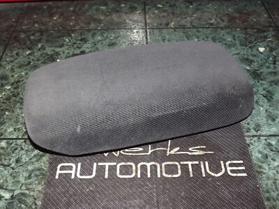 94-01 OEM Acura Integra DC center console armrest lid assembly dark gray cloth B - Image 1 of 4