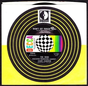 Who 45 RPM - Won't Get Fooled Again / I Don't Even Know Myself (1971) - Picture 1 of 2