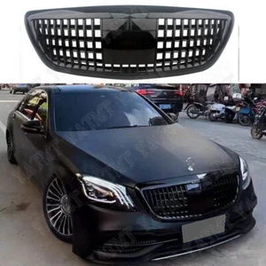 For Mercedes-Benz W222 S-Class 2014-2020 Flip Maybach S Front Racing Grill - Picture 1 of 12