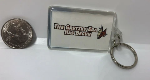 Phoenix Coyotes The Gretzky Era Has Begun Plastic Keychain Cover