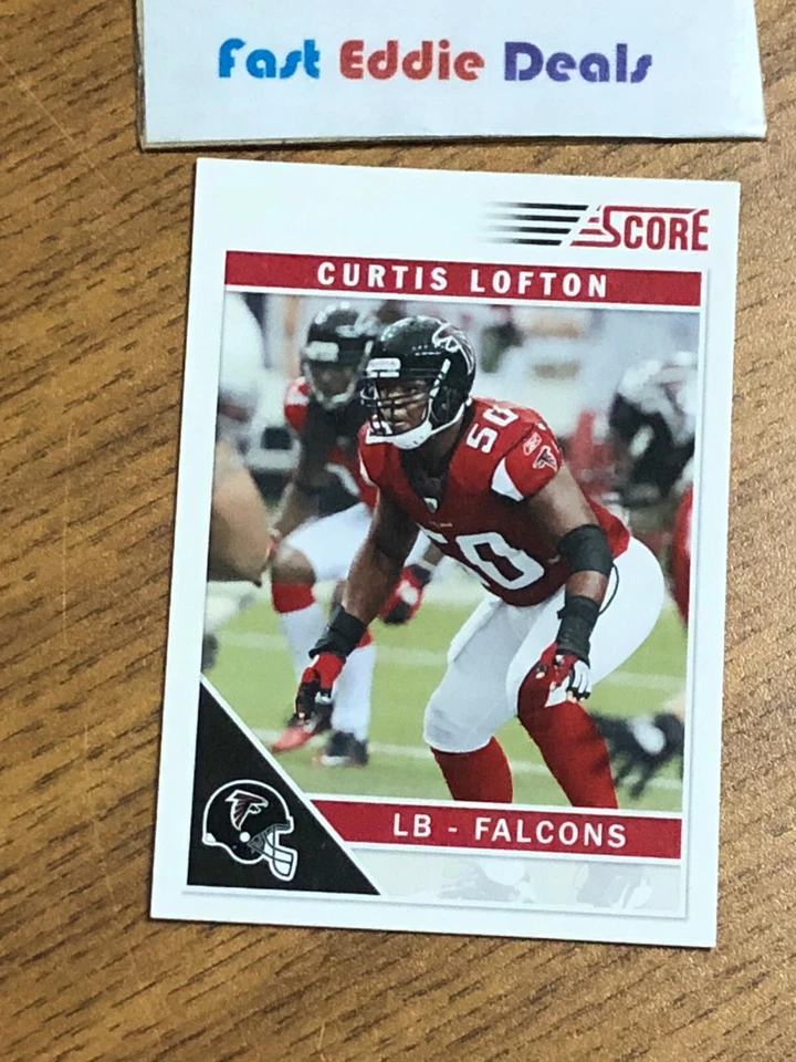 SCORE NFL FOOTBALL 2011 CURTIS LOFTON CARD 11 ATLANTA FALCONS EXCELLENT - Image 1 of 2