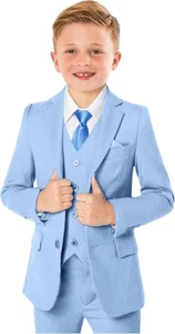 Boys’ Formal Suit 3 Piece Sets Toddler Tuxedos for Wedding Suits for Teens Boys - Picture 1 of 27