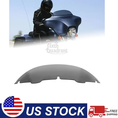 Smoke 7" Windshield Windscreen For Harley Touring Electra Street Glide 1996-2013 - Imagem 1 de 4