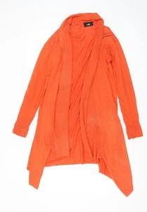 Wallis Women's Orange S Open Front Cardigan, Long Sleeve - Picture 1 of 12