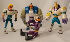 Vintage Disney Mighty Ducks Action Figures - Grin, Nosedive, Wildwing & Duke - Picture 1 of 10