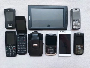 MIXED MOBILE PHONE BUNDLE SPARES PARTS ONLY BLACKBERRY LG SONY ERICSSON - Afbeelding 1 van 2