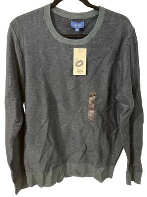 Men's APT.9 Crewneck Two Tone Tuck Stitch Crew Sweater NWT Sz L NWT - Image 1 of 2