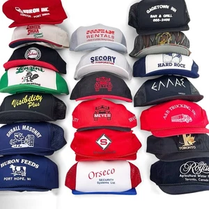 Cappello Vintage Trucker Snapback Strapback Lotto di 20 Cappellini Pubblicitari D - Foto 1 di 11
