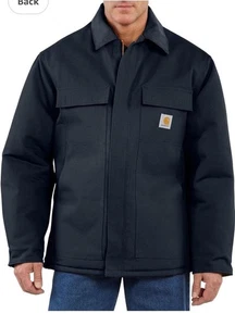 Carhartt Mens Loose Fit Firm Duck Insulated Traditional Coat Work Utility - Picture 1 of 1