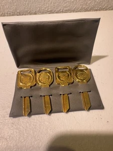 Set of 4 uncut Gold Cadillac Keys - Picture 1 of 2