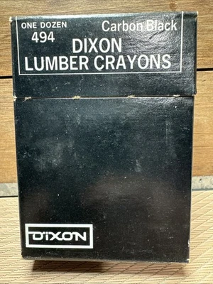 Lumber Crayons, Carbon Black, Dozen - Image 1 of 4