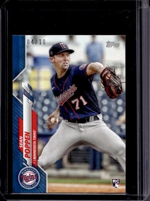 2020 Topps On-Demand Set 23: Mini Sean Poppen RC Blue Rookie #4/10 Twins - Image 1 of 2
