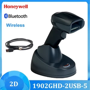 Honeywell 1902GHD-2USB-5 Wireless Bluetooth 2D Barcode Scanner w/ USB Cable+Base - Afbeelding 1 van 13