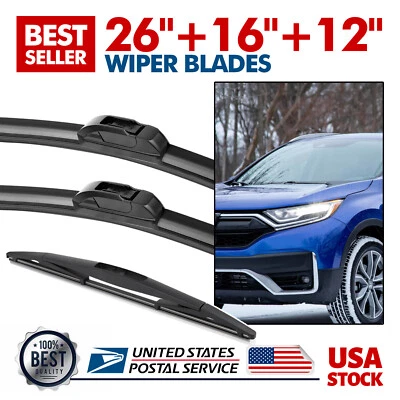 Kit de limpiaparabrisas de 26" 16" 12" calidad OEM para Subaru Impreza 2013-2016 Foto 1 de 4