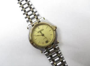 GUCCI 9000L WHITE SILVER DATE VINTAGE SWISS MADE WATCH Not tested - Picture 1 of 5