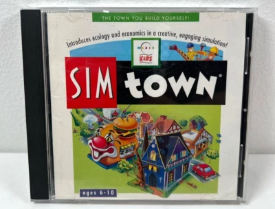 SIM Town (PC CD-ROM, Windows 95 DOS, 1998) Maxis Kids - Image 1 of 3