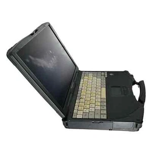 Panasonic CF-28 (ohne Netzteil, HDD/ Akku defekt) mehrere grobe Kratzer Schäden - Bild 1 von 4