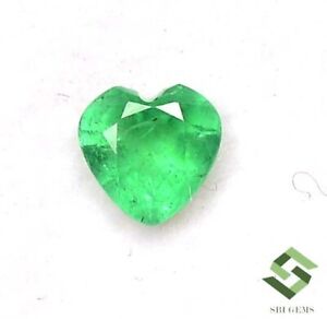 4.50x4.50 mm Certified Natural Emerald Heart Shape Cut 0.33 CTS Loose Gemstone
