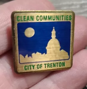 Trenton NJ - Clean Communities - Vintage Lapel Pin - Picture 1 of 5