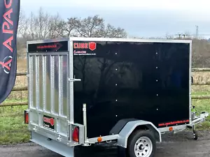 Brand New 7x4 Box Van Trailer with Loading Ramp Midi Cube 74 ✅ UK Delivery - Picture 1 of 17