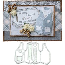 Vest Metal Cutting Dies Scrapbooking Stencils DIY Album Paper Card Craft Decor