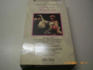 Lincoln Center For the Performing Arts New York City Opera Massenet's Manon VHS - Imagen 1 de 3