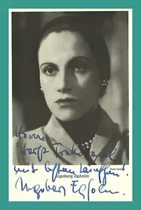 INGEBORG EGHOLM | Schauspielerin | Original-Autogramm auf Autogrammkarte - Bild 1 von 1