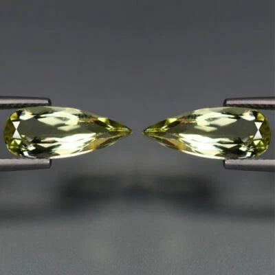 4.85 CTS_WORLD CLASS MATCHING PAIR_100 % NATURAL" UNHEATED " YELLOW BERYL_BRAZIL - Image 1 of 3