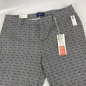 Old Navy Größe 14 Reg Harper mittelhohe Hose 25" Schrittlänge neu mit Etikett - Bild 1 von 8