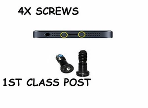 4X 5 Point Star Pentalobe Bottom Screws for iPhone 5 5S 6 6 plus - BLACK - Picture 1 of 1