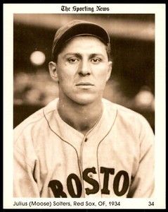 1981 CONLON COLLECTION - #34 MOOSE SOLTERS BOSTON RED SOX