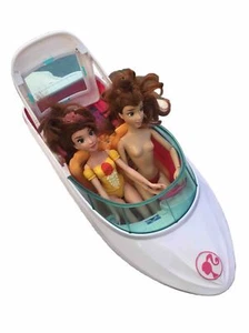 Mattel Barbie Doll Boat 17in Dolphin Magic Ocean View Boat Foldable Canopy - Picture 1 of 19