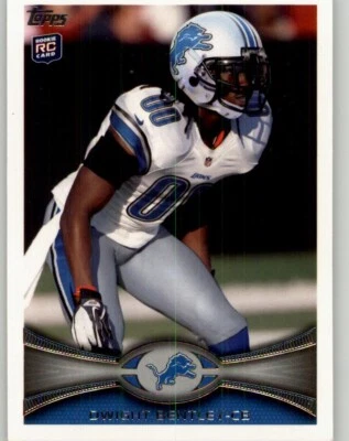 2012 Topps Dwight Bentley Rookie #318 RC Detroit Lions - Image 1 of 2